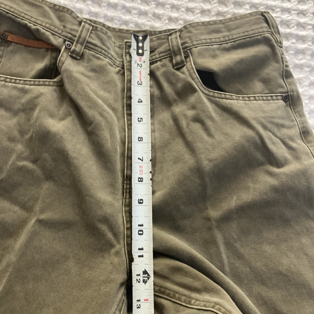 Orvis Denim Work Pants with Suede Leather Trim‎ - 32 Green - Picture 10 of 12